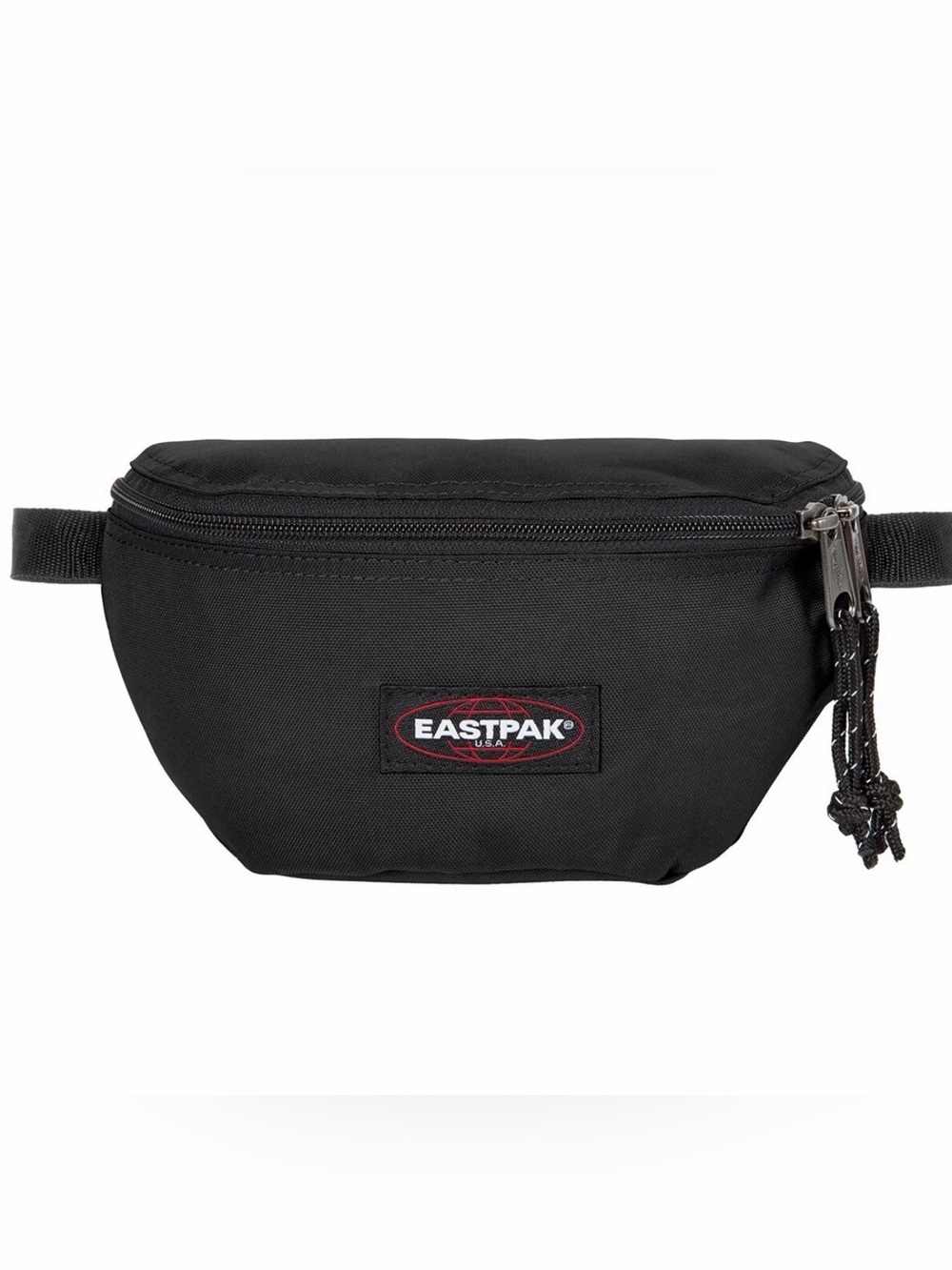 Eastpak Black Belt Bag with Red Logo Accent